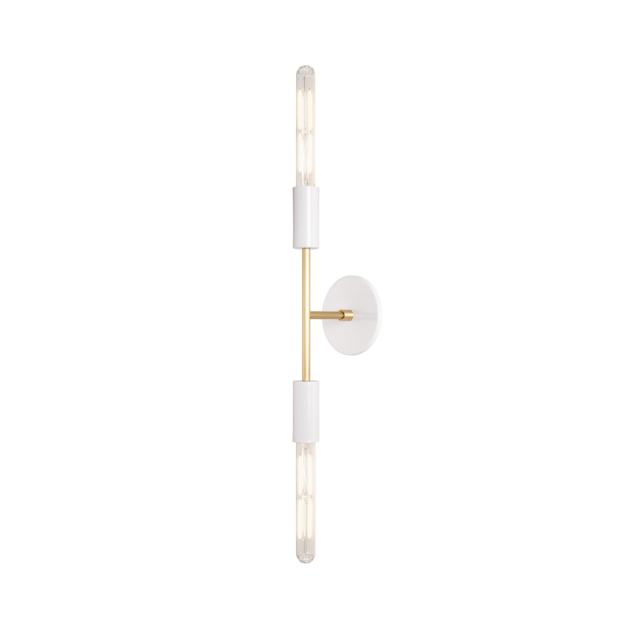 Venus shown in White with Brass accents and T10 Filament Bulbs