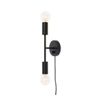 Venus shown in Matte Black with a Backplate Dimmer Switch and Black Cord