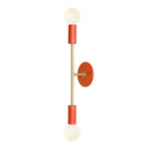 Venus Long shown in Persimmon cup and canopy finish with Brass accent finish