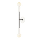 Venus Long shown in White cup and canopy finish with Matte Black accent finish