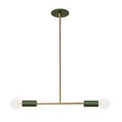 Venus Pendant shown in Secret Garden Green with Heirloom Brass Accents