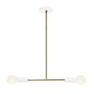 Venus Pendant shown in White with Heirloom Brass Accents