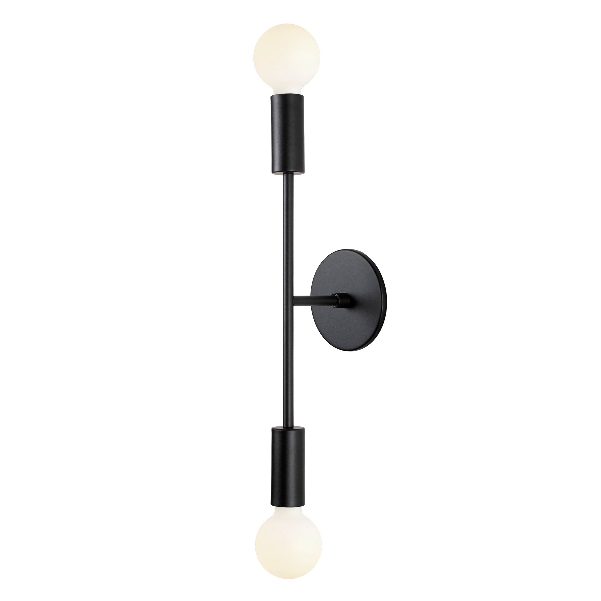 Venus Long shown in Matte Black cup and canopy finish with Matte Black accent finish