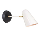 Wildwood shown in White with Brass Accents and a Black Stained Wood Canopy