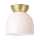 Glass Amélie Surface 8" shown with a Brass canopy