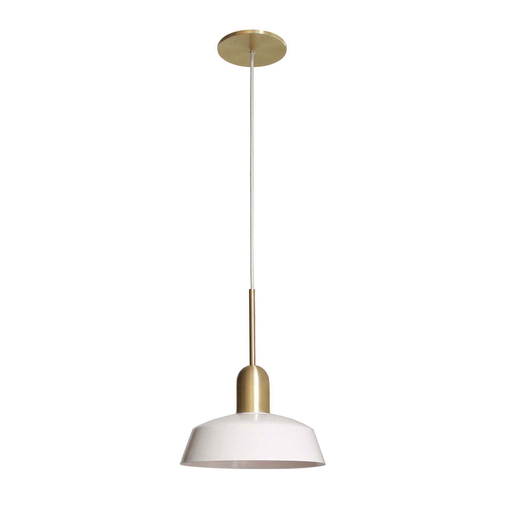 Meadowlark 11" Luxe Cord shown in White with Brass and White Cloth cord