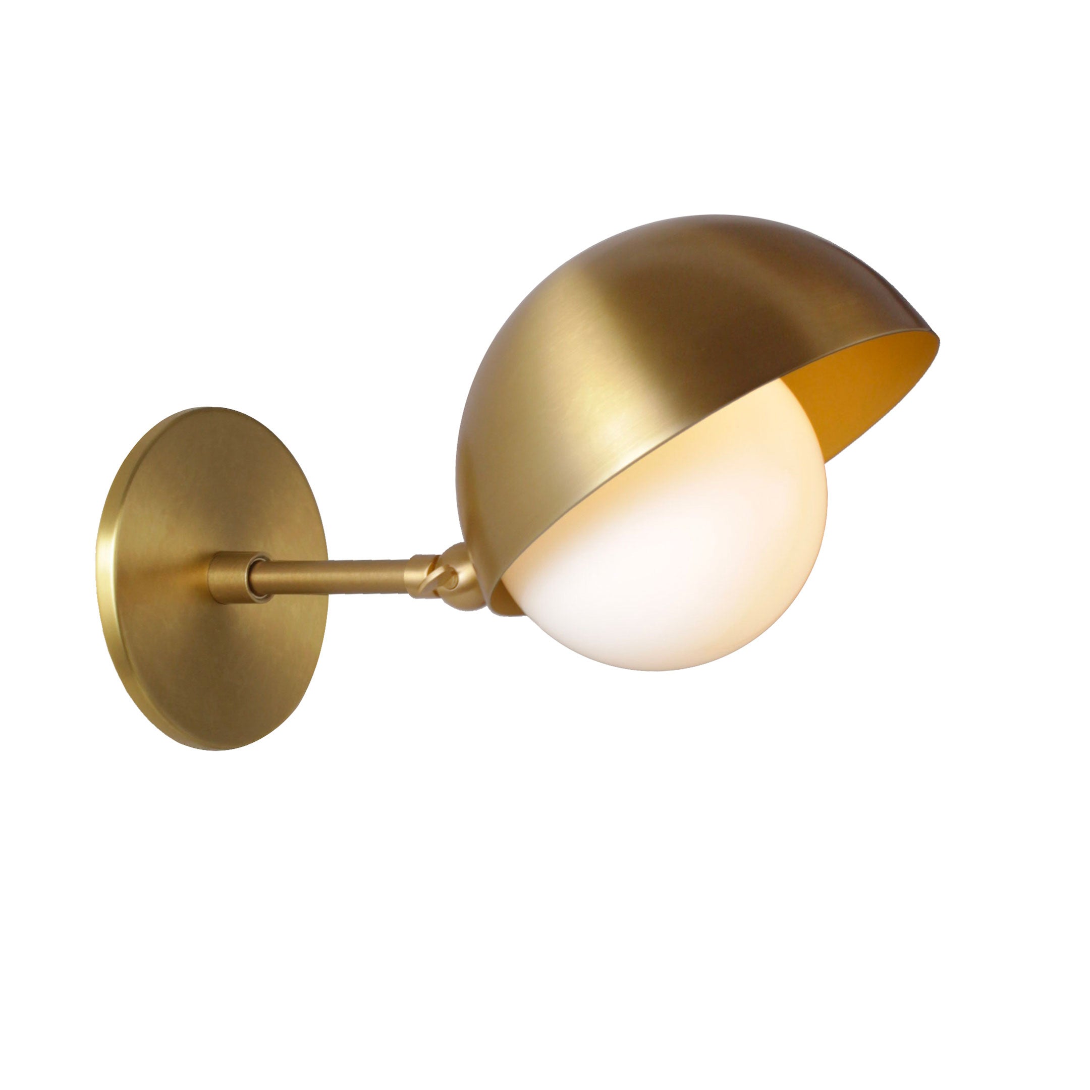 Noor Sconce shown in Heirloom Brass
