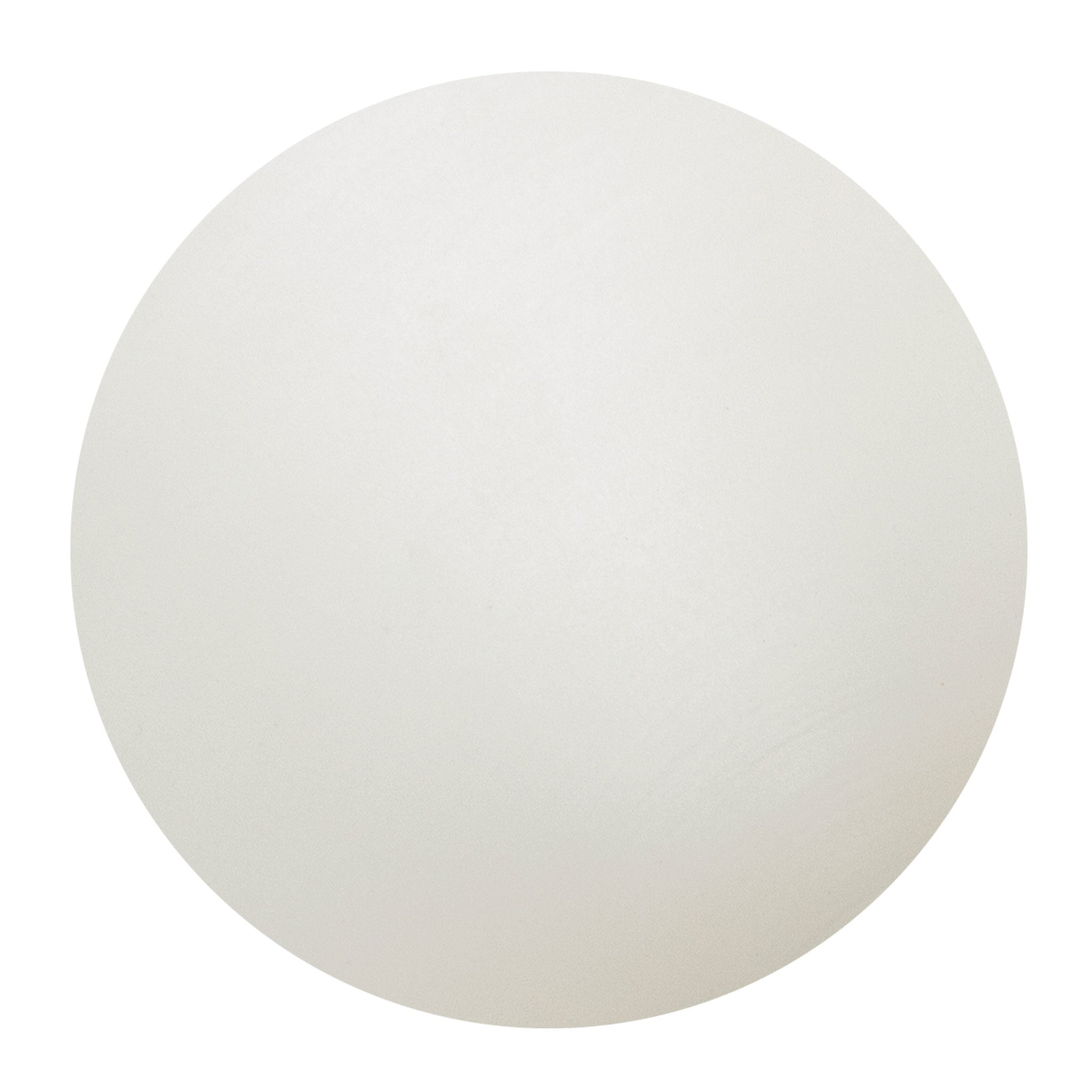 Ceramic finish sample shown in Satin White Glaze