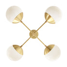 Alto Compass 6" Opal shown in Brass, 24" width