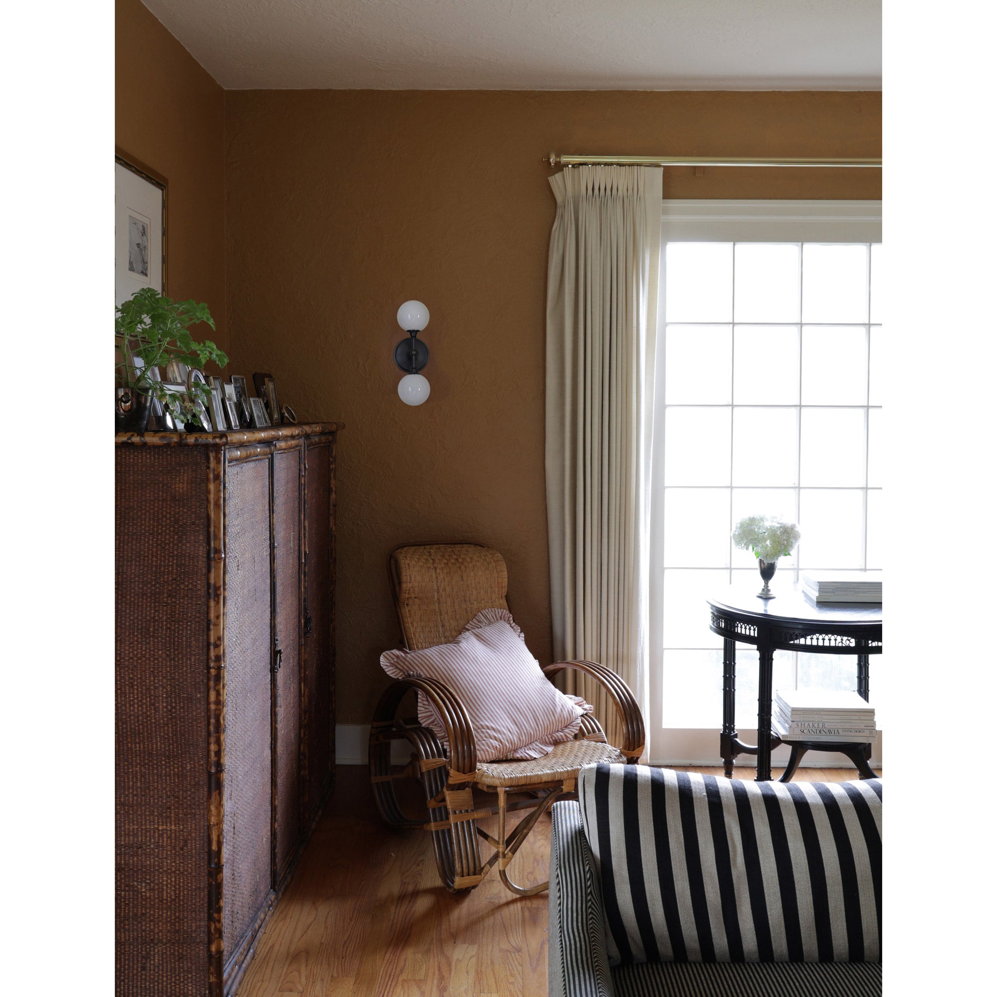 Bijou Double  shown in Graphite Patina. Interior design by Sarah J. Meyer Design