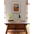 Tilt Cone Articulated Lamp shown in Matte Black.  Interior design by Sarah J. Meyer Design