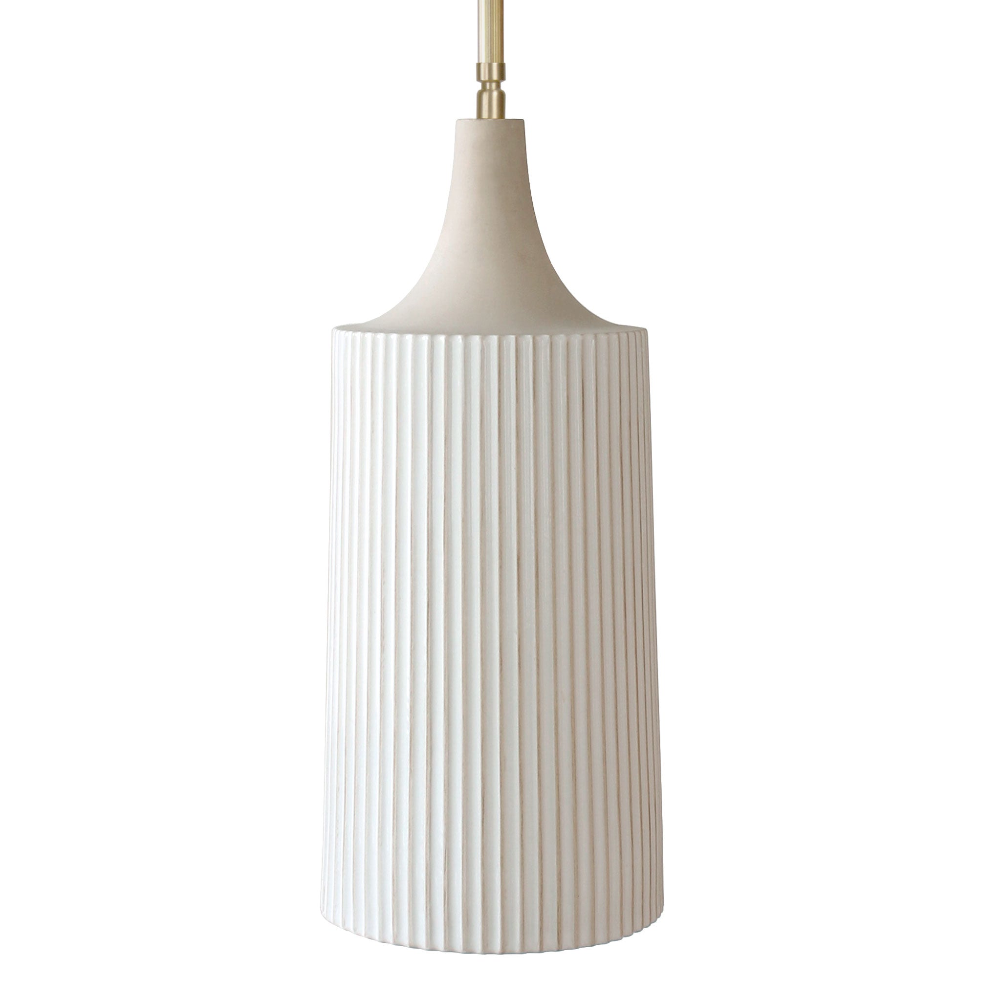 Tumwater Large Pendant shown in Brass