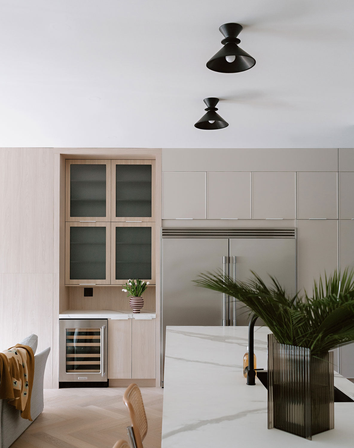 Sophie Surface shown in Satin Black Glaze ceramic. Interior design by Bianna Hughes Interiors