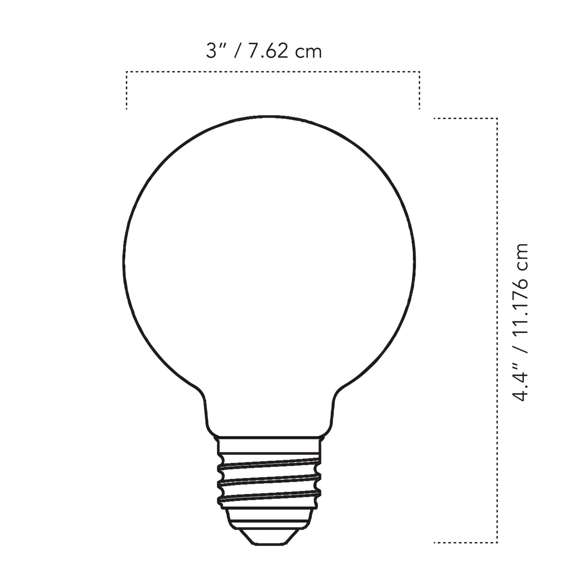 A Technical Drawing Of The Tala Sphere Ii Bulb