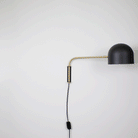 Amélie Swing 8" shown in Matte Black with Brass