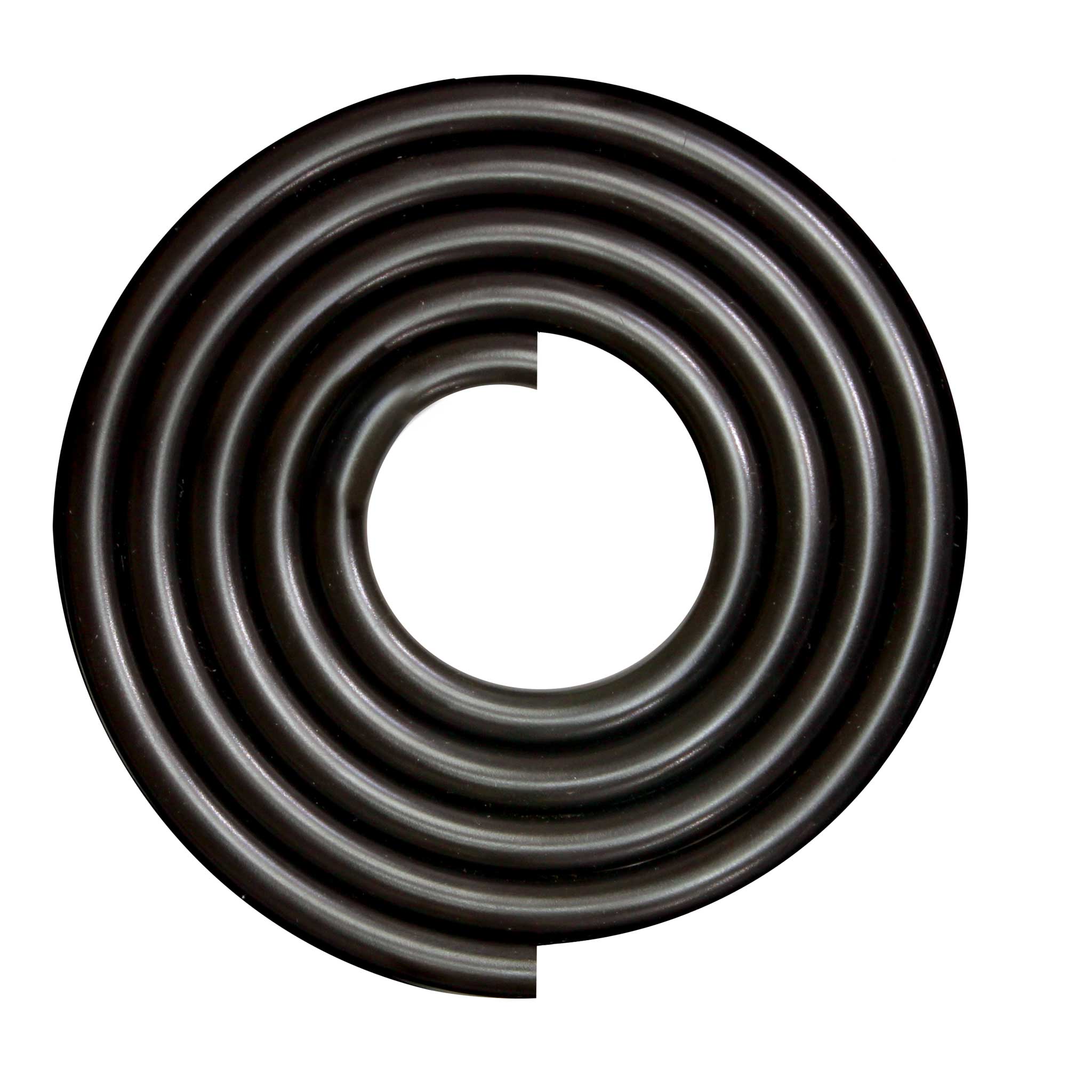 Finish sample for Round Vinyl Cord shown in Black