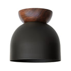 Amelie Surface 8" shown in Matte Black with Walnut