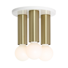 Fjord 3 Surface shown in White with Brass