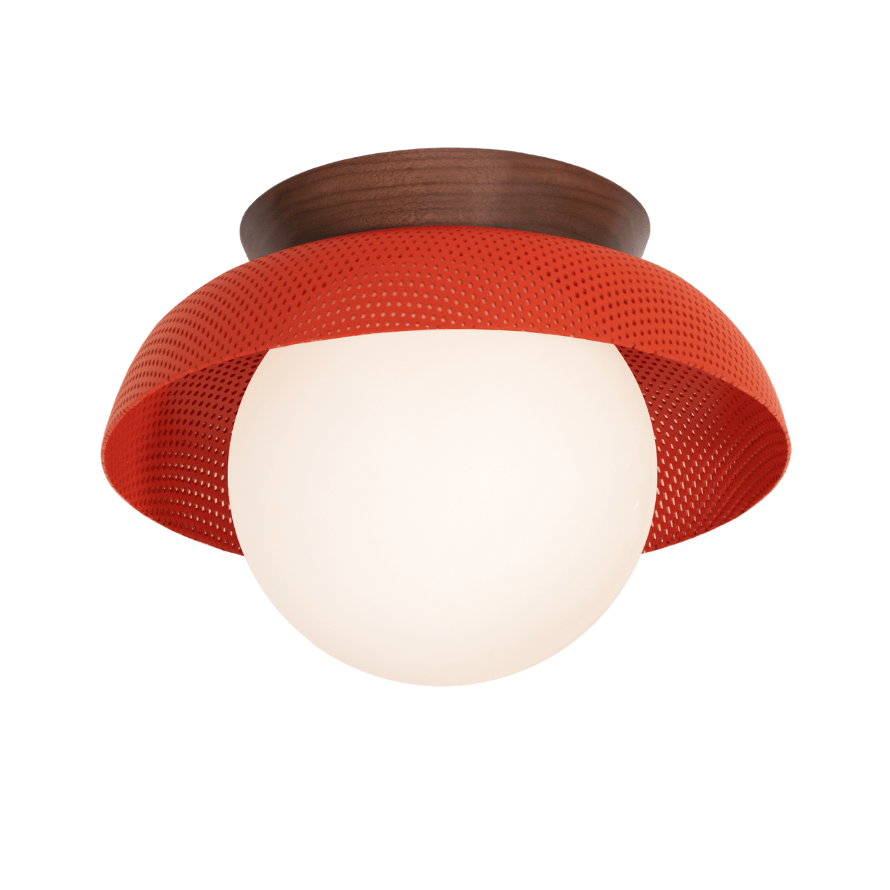 Lexi Small 5" shown in Persimmon with Walnut canopy