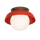 Lexi Small 5" shown in Persimmon with Walnut canopy