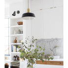Meadowlark 11" Luxe Rod shown in Matte Black with Brass. Interiors by Hazel & Brown. Photo by Janis Nicolay