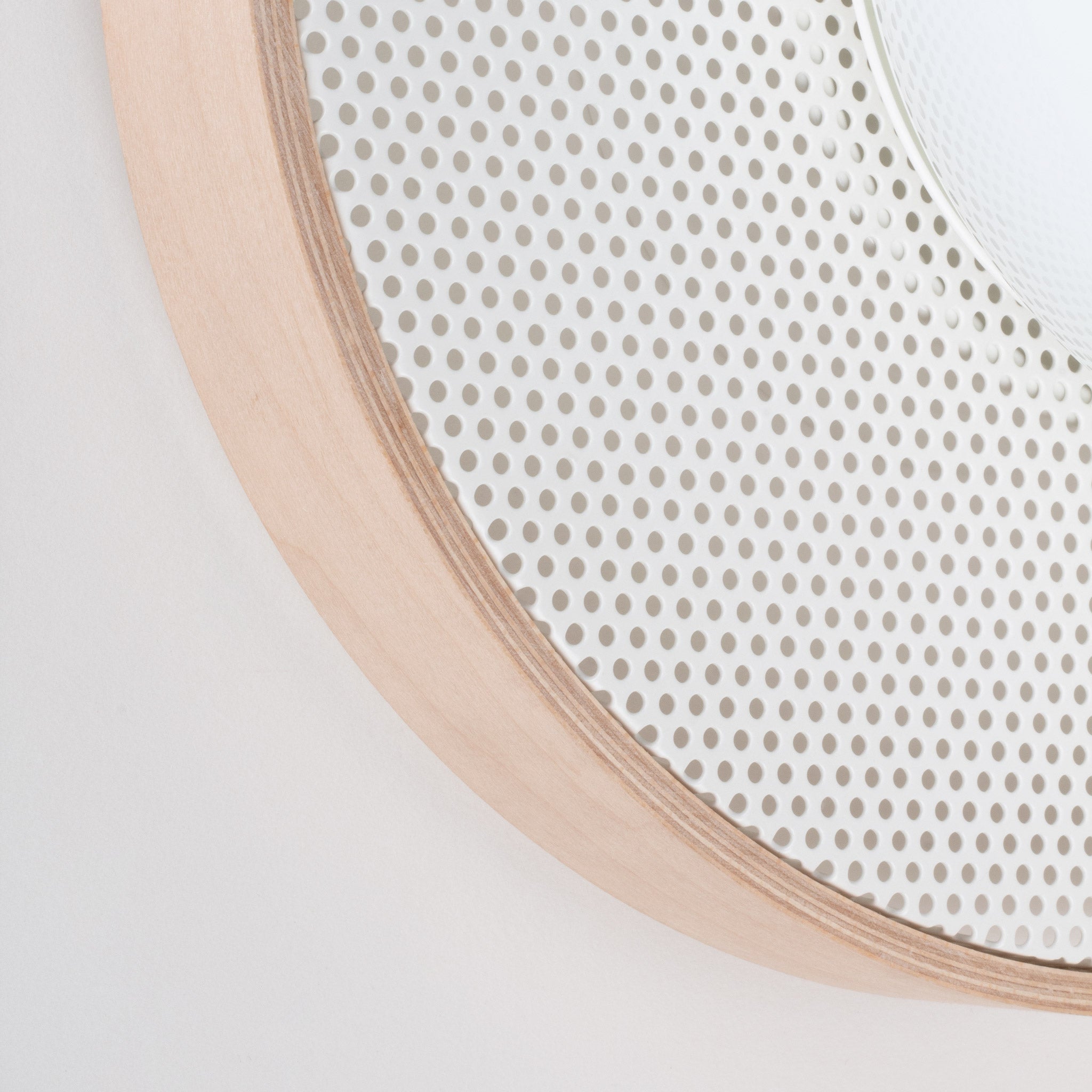 Otti 16" shown in White with Maple wood finish