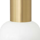 Scout Sconce shown in White with Brass