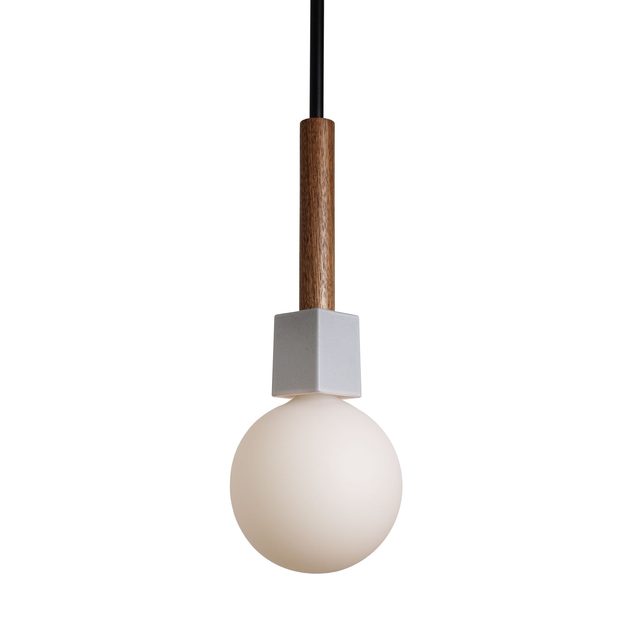 Tala Sphere IV LED Light Bulb shown with Seneca Pendant