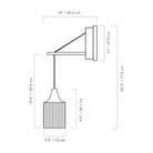 Tumwater 14" Wood Arm Sconce.