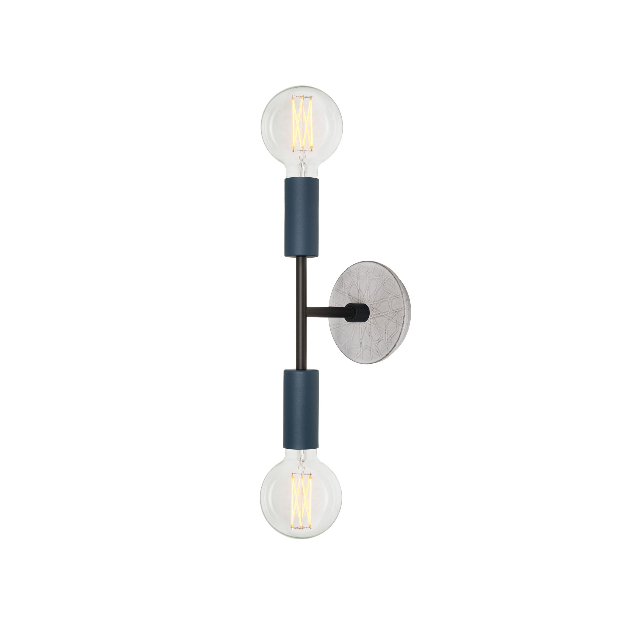 Venus Mini with Ceramic Canopy shown with G30 6W LED Filament light bulbs