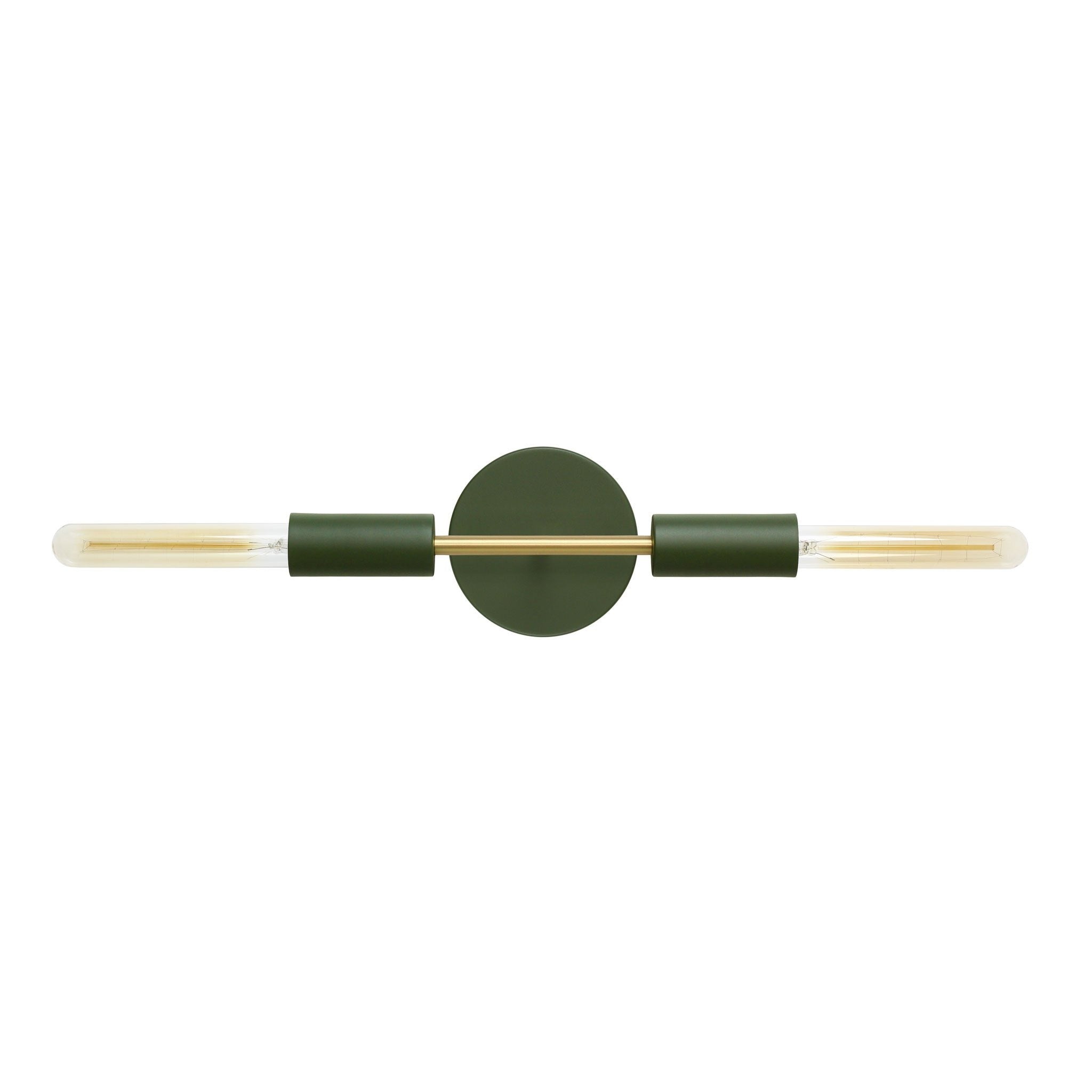 Venus Mini shown in Secret Garden Green with Brass