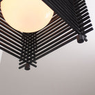 Yugen Pendant shown in Black Stained wood
