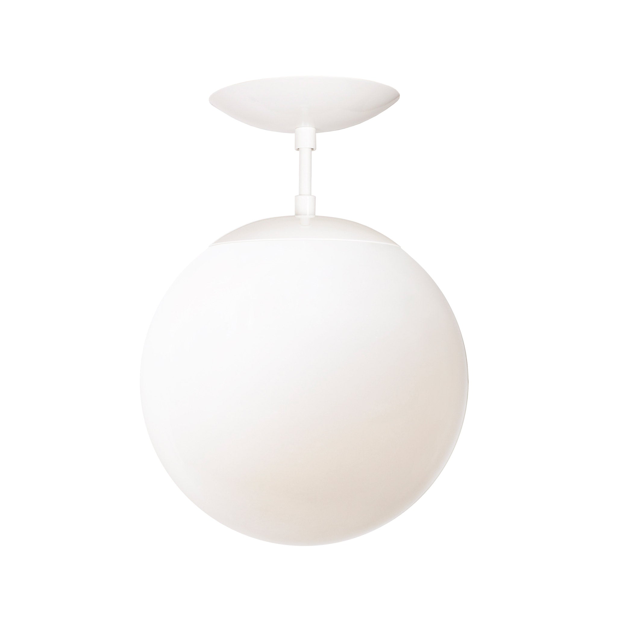Alto Surface 10" shown in White with an Opal 10" globe