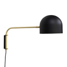 Amélie Swing 8" shown in Matte Black with Brass