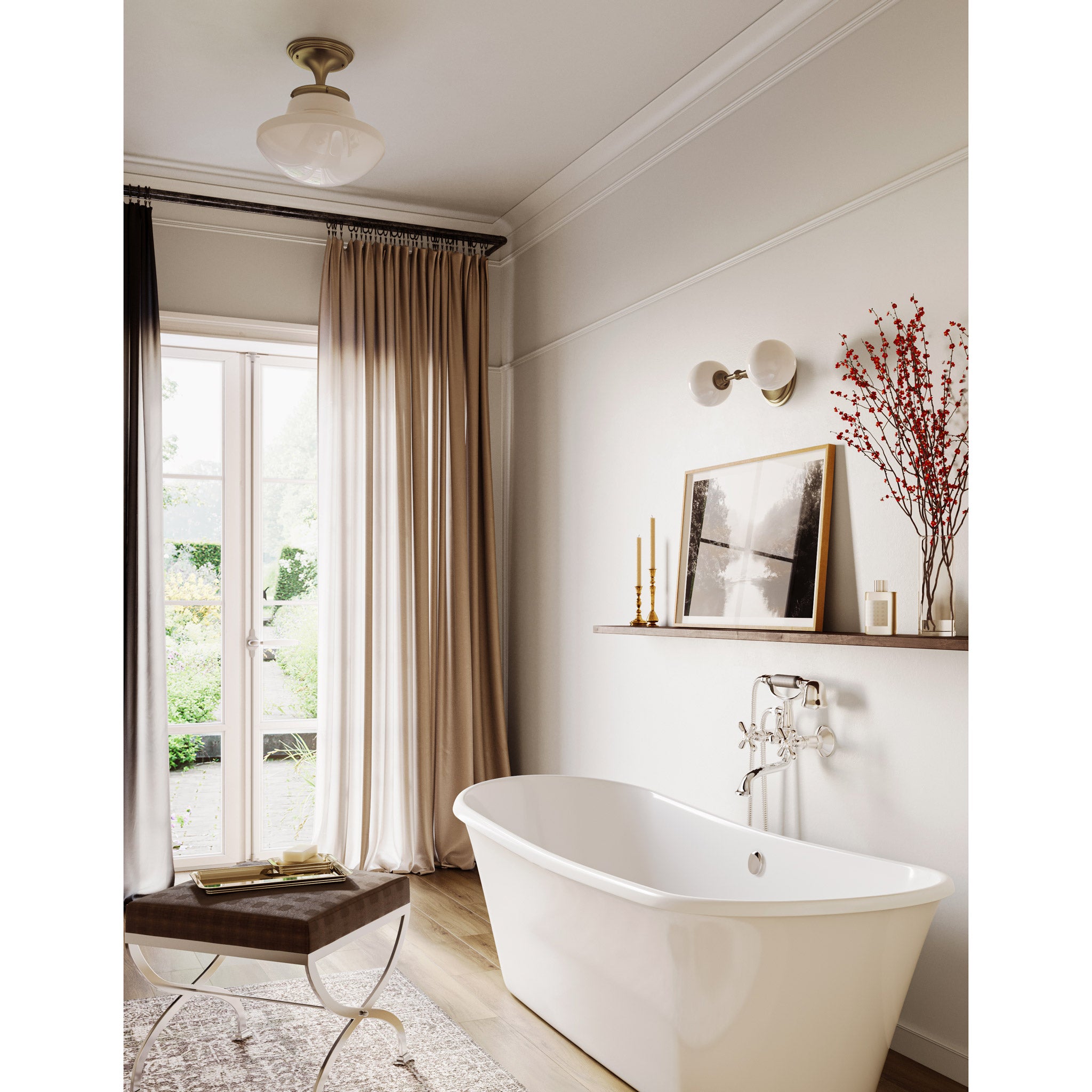 Bijou Double  shown in Brass