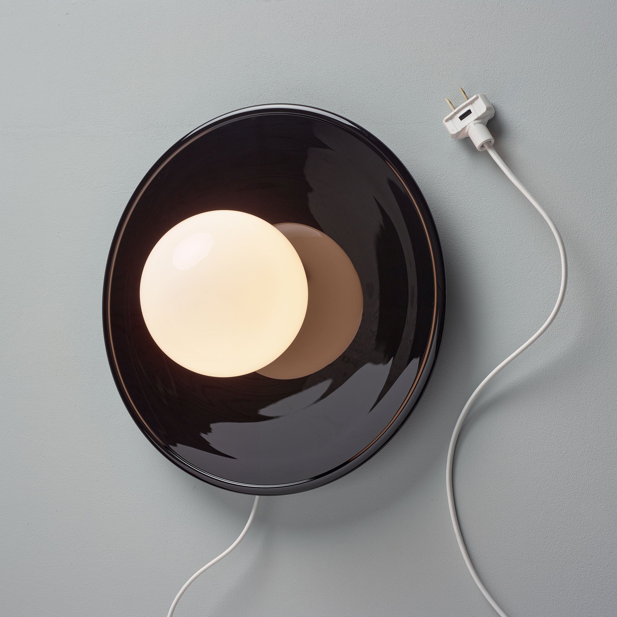 Ella Sconce shown with a  White Cord