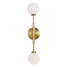 Heron Double Sconce shown in Brass