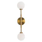 Heron Double Sconce shown in Heirloom Brass