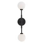Heron Double Sconce shown in Matte Black