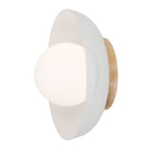 Lexi Large 6” shown with a Perforated shade in White and Maple canopy