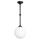 Sorbonne Pendant 12" Globe shown in Graphite Patina