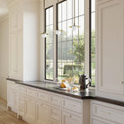 Marie Petite Pendant shown in Heirloom Brass