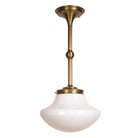 Sorbonne Pendant 14" Tulip shown in Heirloom Brass