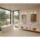 Stanton shown in Walnut with a Sunflower canopy pattern in Brownstone White Ceramic