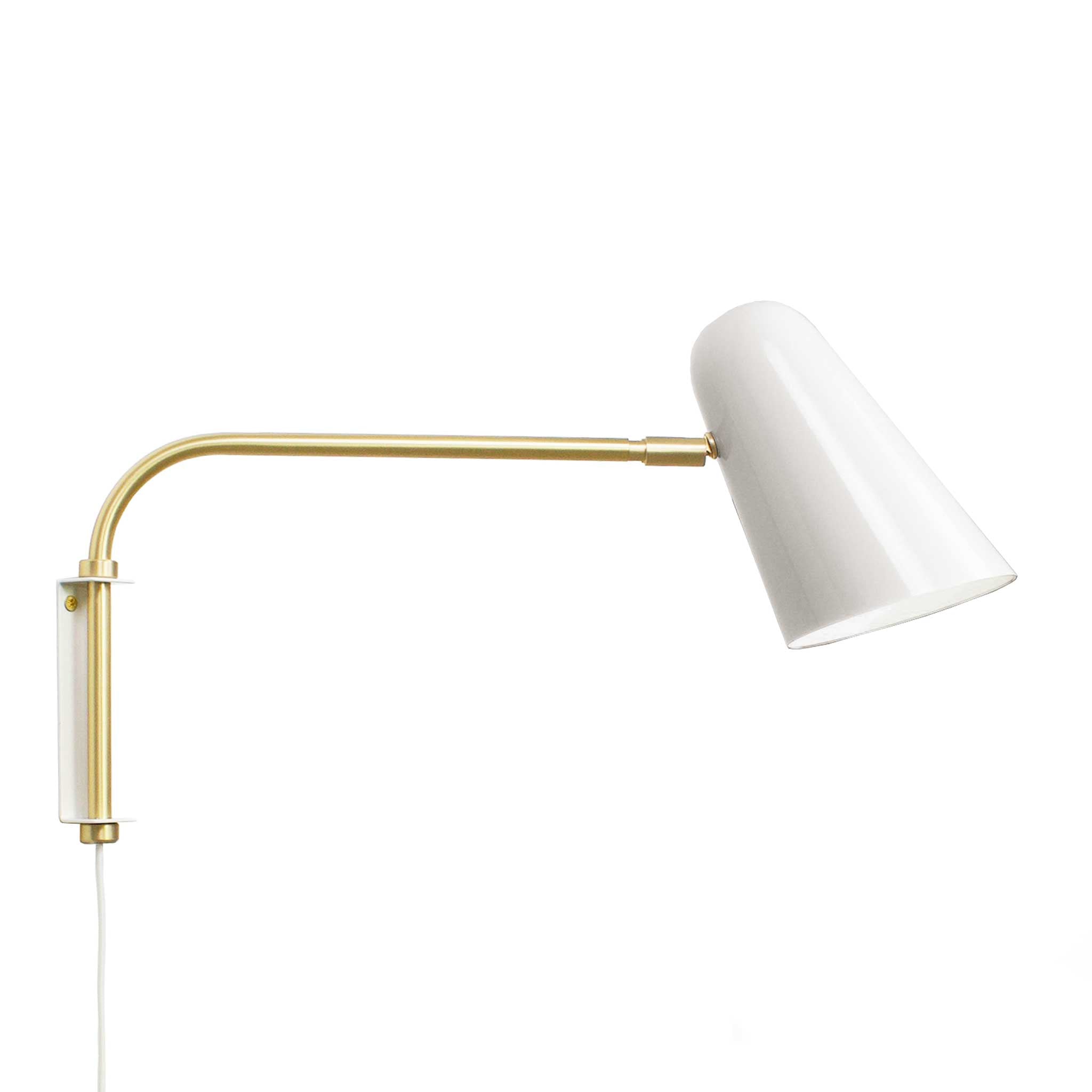 Wildwood Swing shown in White with Brass