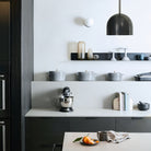 Amélie Rod 8" shown in Graphite Patina.   Interior Design by Brad Sherman of Float Studio. Photo by Rocky Luten.