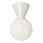 Summit 12" shown in White with Brass