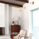 Tilt Sconce with a 3" arm shown in Brass
