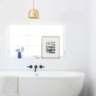 Amélie Rod 8" shown in Brass.  Interior Design by Jenny Komenda of Juniper Studio.