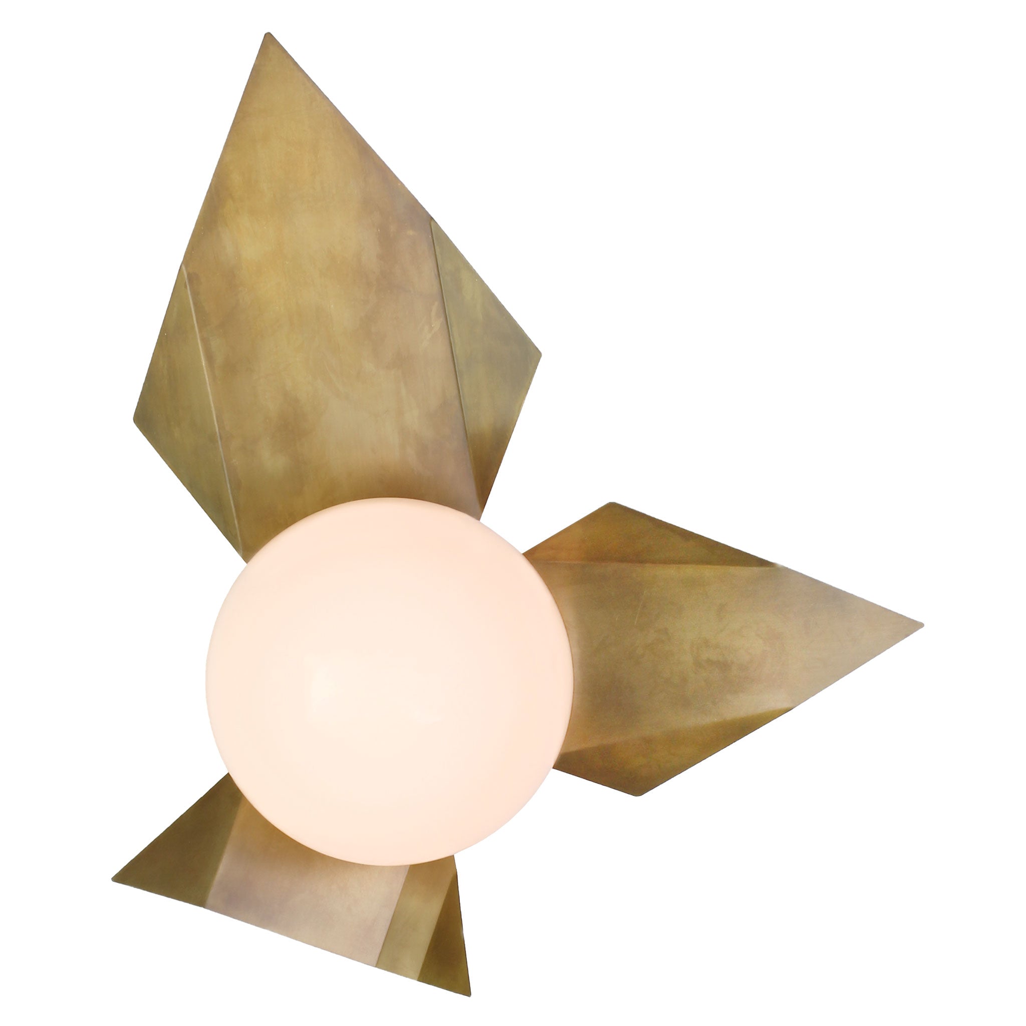 Florence sconce shown in Heirloom Brass